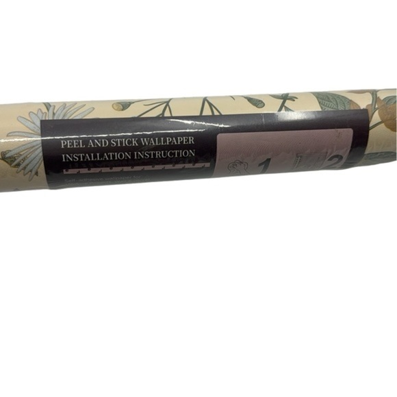 Rustic Floral Peel and Stick Wallpaper Roll - Picture 2 of 7